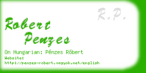 robert penzes business card